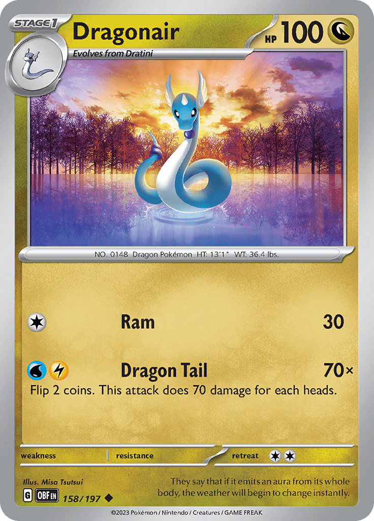 Dragonair (158/197) [Scarlet & Violet: Obsidian Flames] Pokemon Single Pokémon  | Multizone: Comics And Games