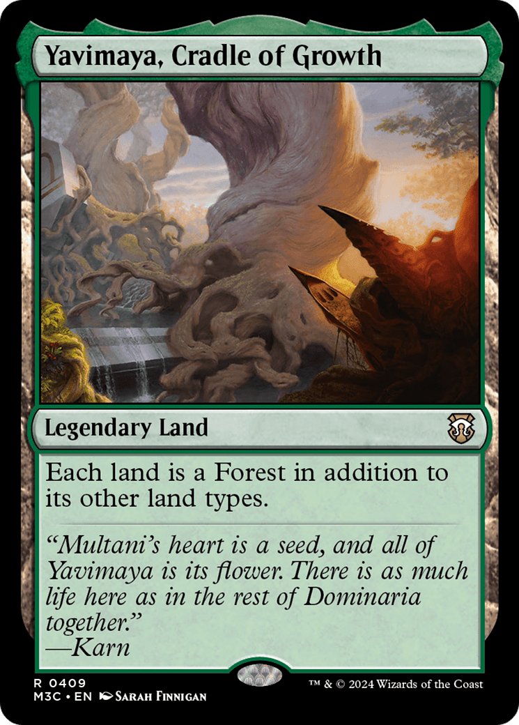 Yavimaya, Cradle of Growth (Ripple Foil) [Modern Horizons 3 Commander] MTG Single Magic: The Gathering  | Multizone: Comics And Games