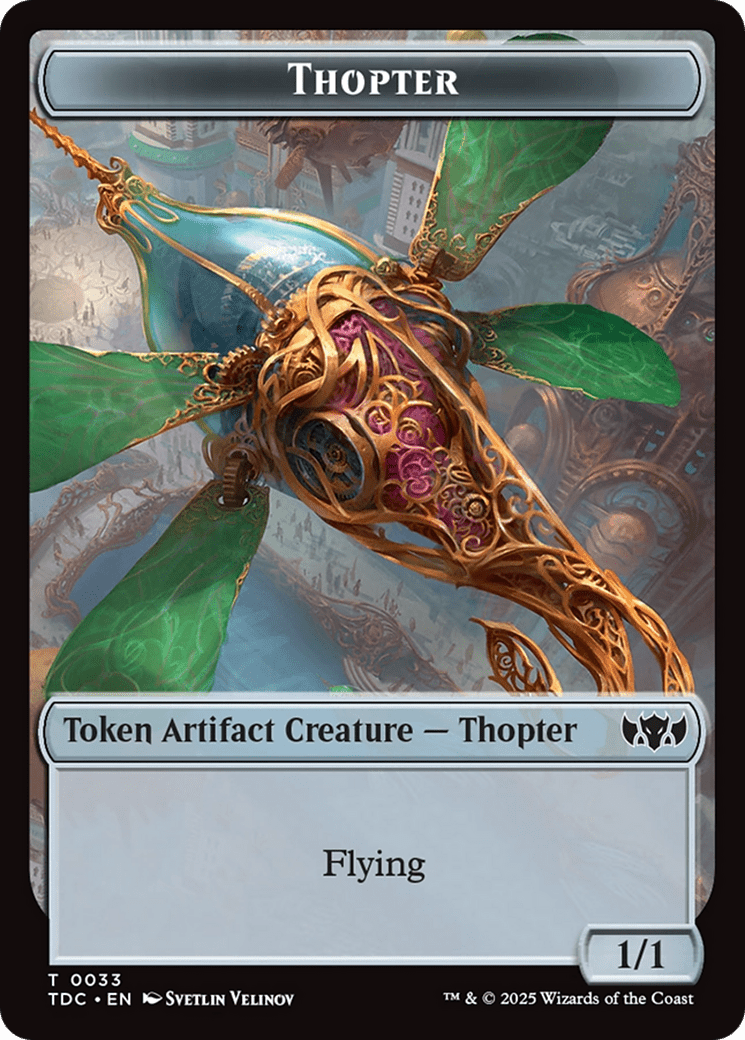 Thopter // Bird Double-Sided Token [Tarkir: Dragonstorm Commander Tokens] MTG Single Magic: The Gathering  | Multizone: Comics And Games