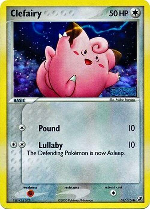 Clefairy (53/115) (Stamped) [EX: Unseen Forces] Pokemon Single Pokémon  | Multizone: Comics And Games