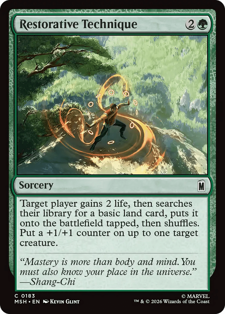 Restorative Technique [Marvel Super Heroes] MTG Single Magic: The Gathering  | Multizone: Comics And Games