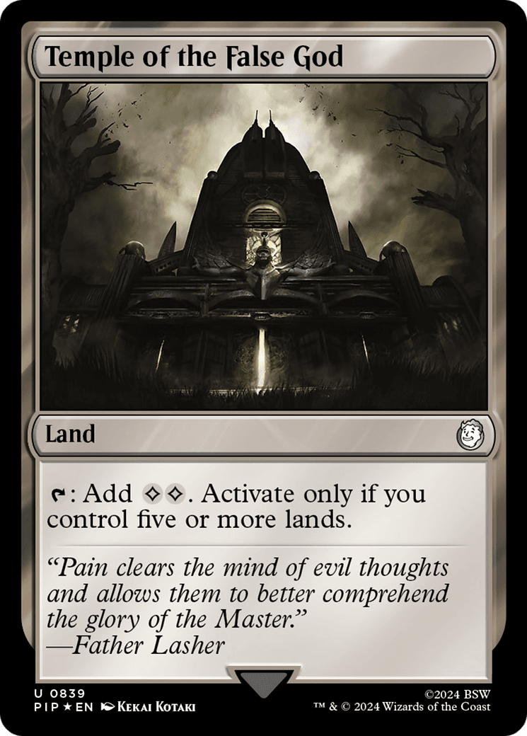 Temple of the False God (Surge Foil) [Fallout] MTG Single Magic: The Gathering  | Multizone: Comics And Games