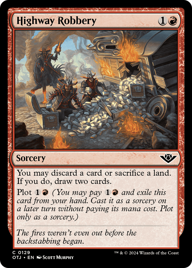 Highway Robbery [Outlaws of Thunder Junction] MTG Single Magic: The Gathering  | Multizone: Comics And Games