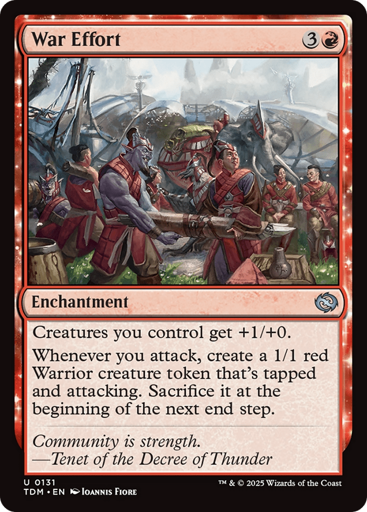 War Effort [Tarkir: Dragonstorm] MTG Single Magic: The Gathering  | Multizone: Comics And Games