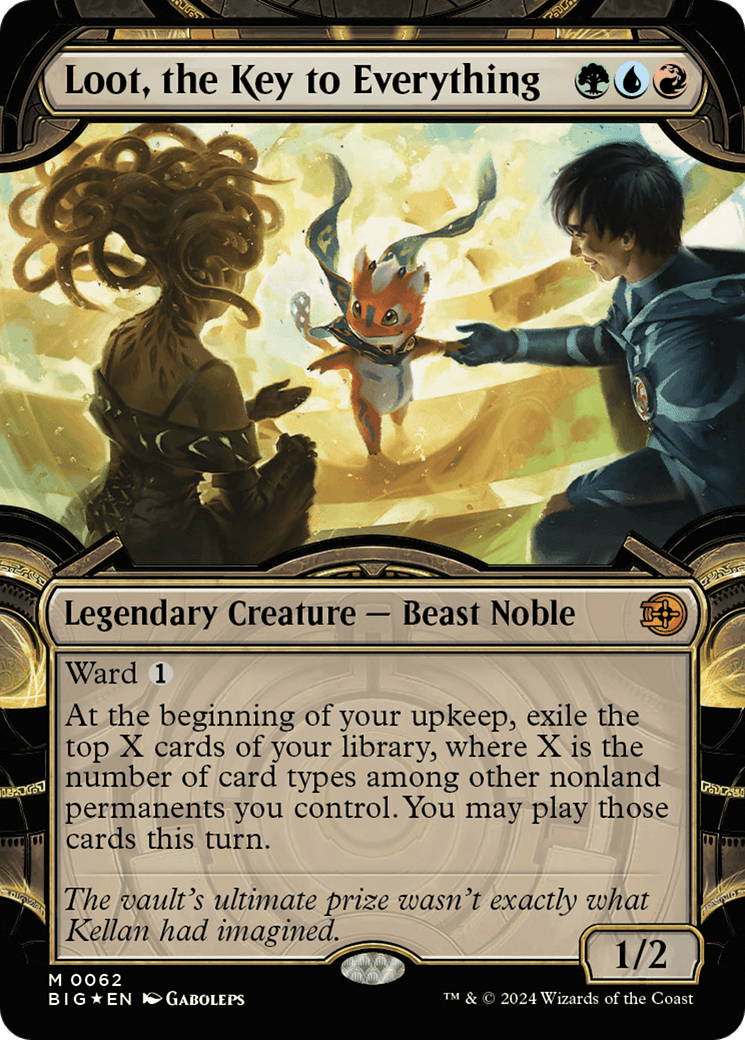 Loot, the Key to Everything (Showcase) (Raised Foil) [Outlaws of Thunder Junction: The Big Score] MTG Single Magic: The Gathering  | Multizone: Comics And Games