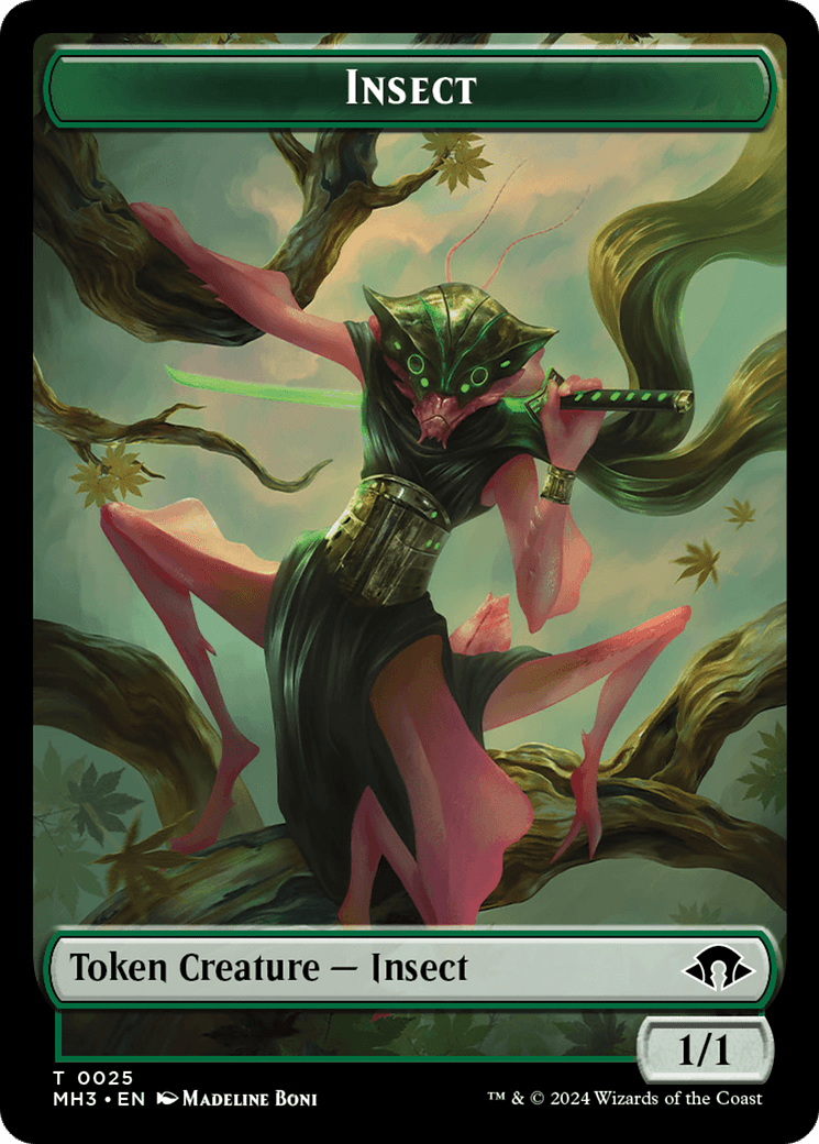 Beast (0015) // Insect (0025) Double-Sided Token [Modern Horizons 3 Commander Tokens] MTG Single Magic: The Gathering  | Multizone: Comics And Games