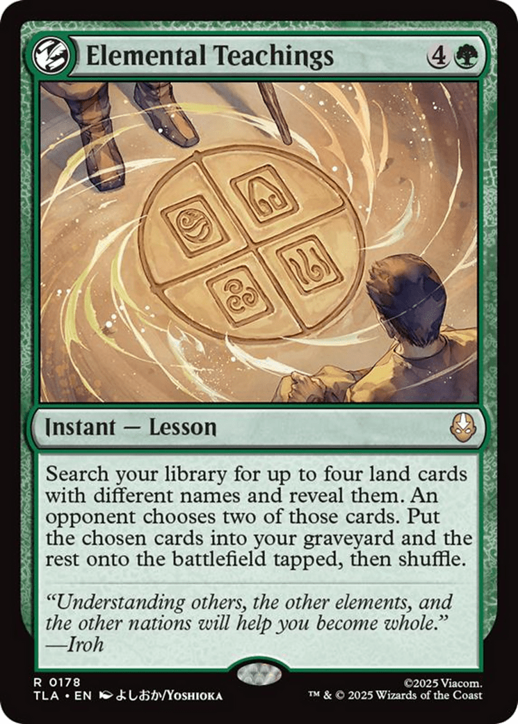 Elemental Teachings [Avatar: The Last Airbender] MTG Single Magic: The Gathering  | Multizone: Comics And Games