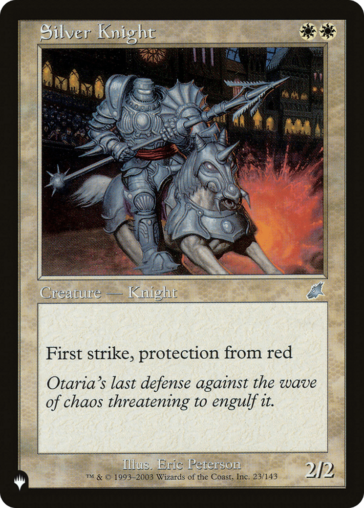 Silver Knight [The List] MTG Single Magic: The Gathering  | Multizone: Comics And Games