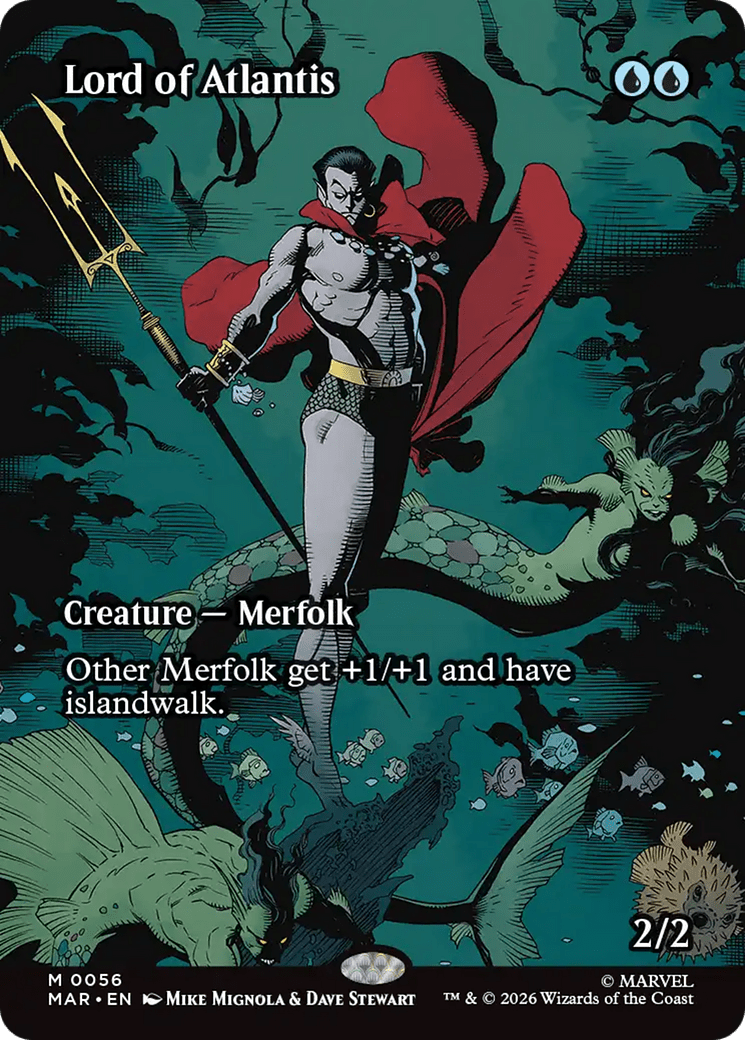 Lord of Atlantis (Borderless) [Marvel Universe: Eternal-Legal] MTG Single Magic: The Gathering  | Multizone: Comics And Games