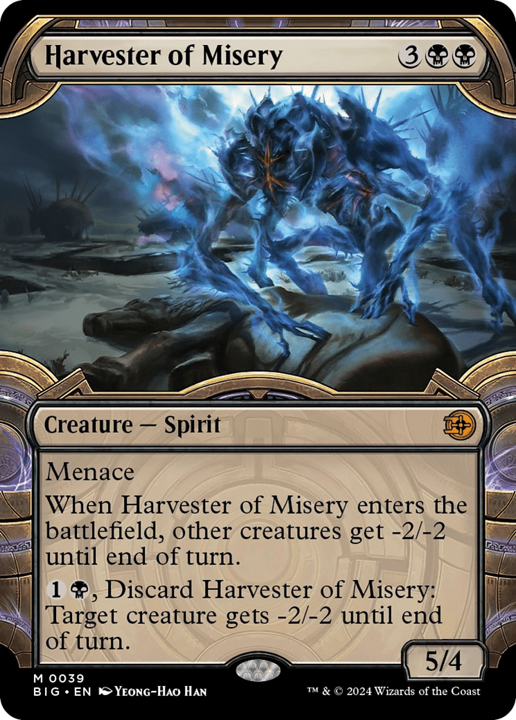 Harvester of Misery (Showcase) [Outlaws of Thunder Junction: The Big Score] MTG Single Magic: The Gathering  | Multizone: Comics And Games