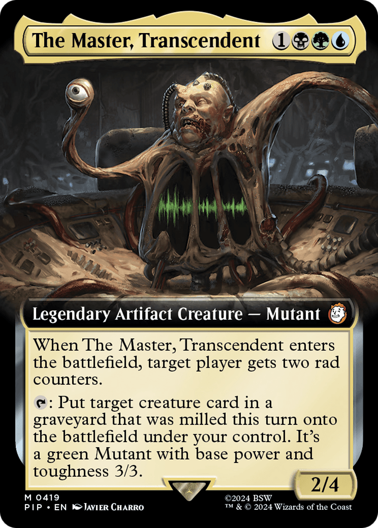 The Master, Transcendent (Extended Art) [Fallout] MTG Single Magic: The Gathering  | Multizone: Comics And Games