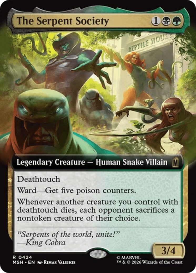 The Serpent Society (Extended Art) [Marvel Super Heroes] MTG Single Magic: The Gathering  | Multizone: Comics And Games