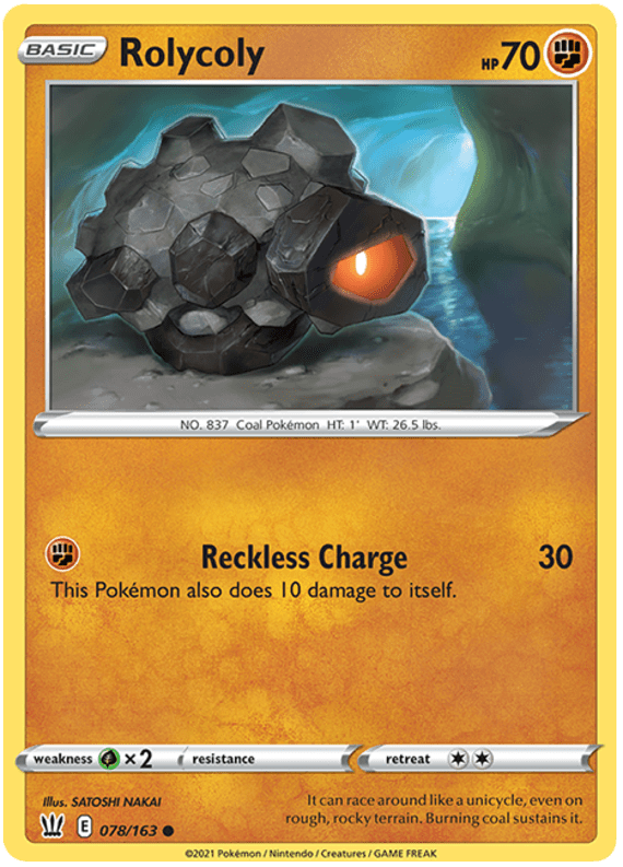 Rolycoly (078/163) [Sword & Shield: Battle Styles] Pokemon Single Pokémon  | Multizone: Comics And Games
