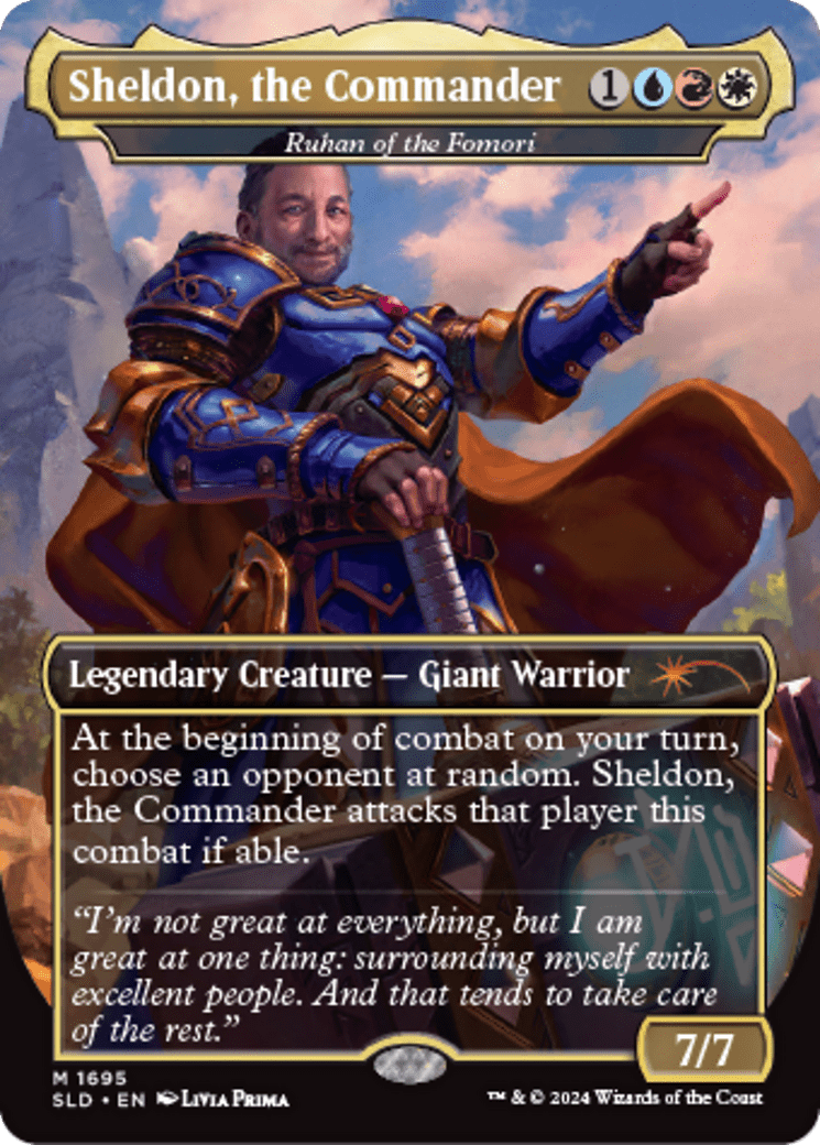 Ruhan of the Fomori - Sheldon, the Commander [Secret Lair: Sheldon's Spellbook] MTG Single Magic: The Gathering  | Multizone: Comics And Games