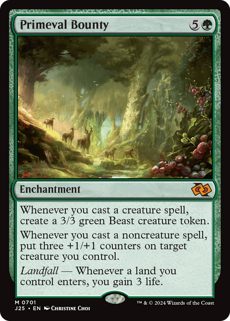 Primeval Bounty [Foundations Jumpstart] MTG Single Magic: The Gathering  | Multizone: Comics And Games