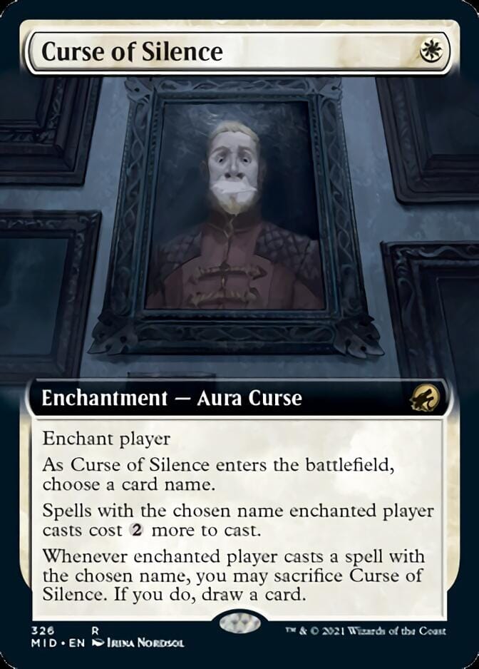 Curse of Silence (Extended Art) [Innistrad: Midnight Hunt] MTG Single Magic: The Gathering  | Multizone: Comics And Games