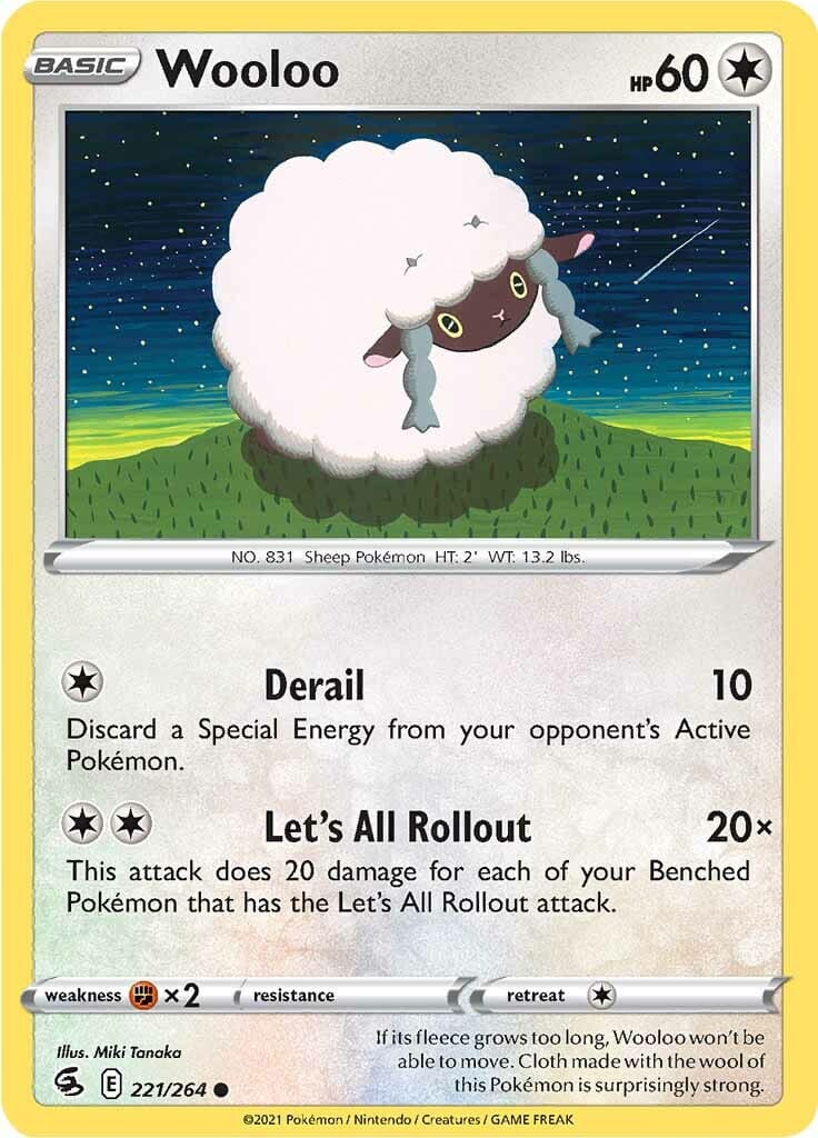 Wooloo (221/264) [Sword & Shield: Fusion Strike] Pokemon Single Pokémon  | Multizone: Comics And Games