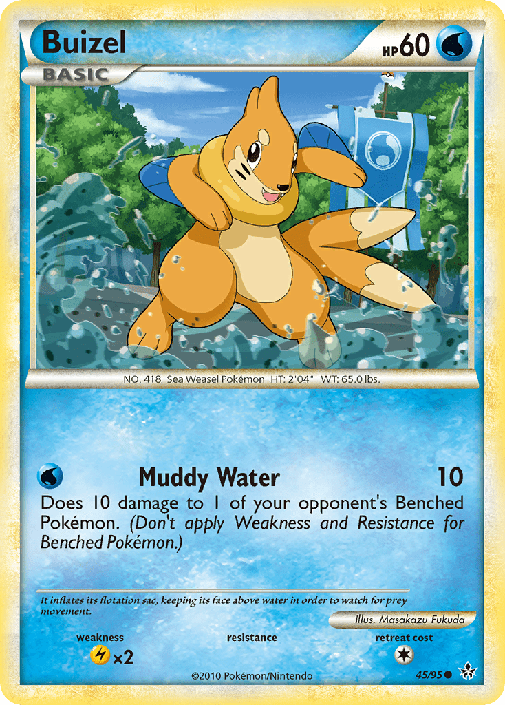 Buizel (45/95) [HeartGold & SoulSilver: Unleashed] Pokemon Single Pokémon  | Multizone: Comics And Games