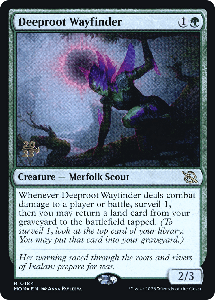 Deeproot Wayfinder [March of the Machine Prerelease Promos] MTG Single Magic: The Gathering  | Multizone: Comics And Games