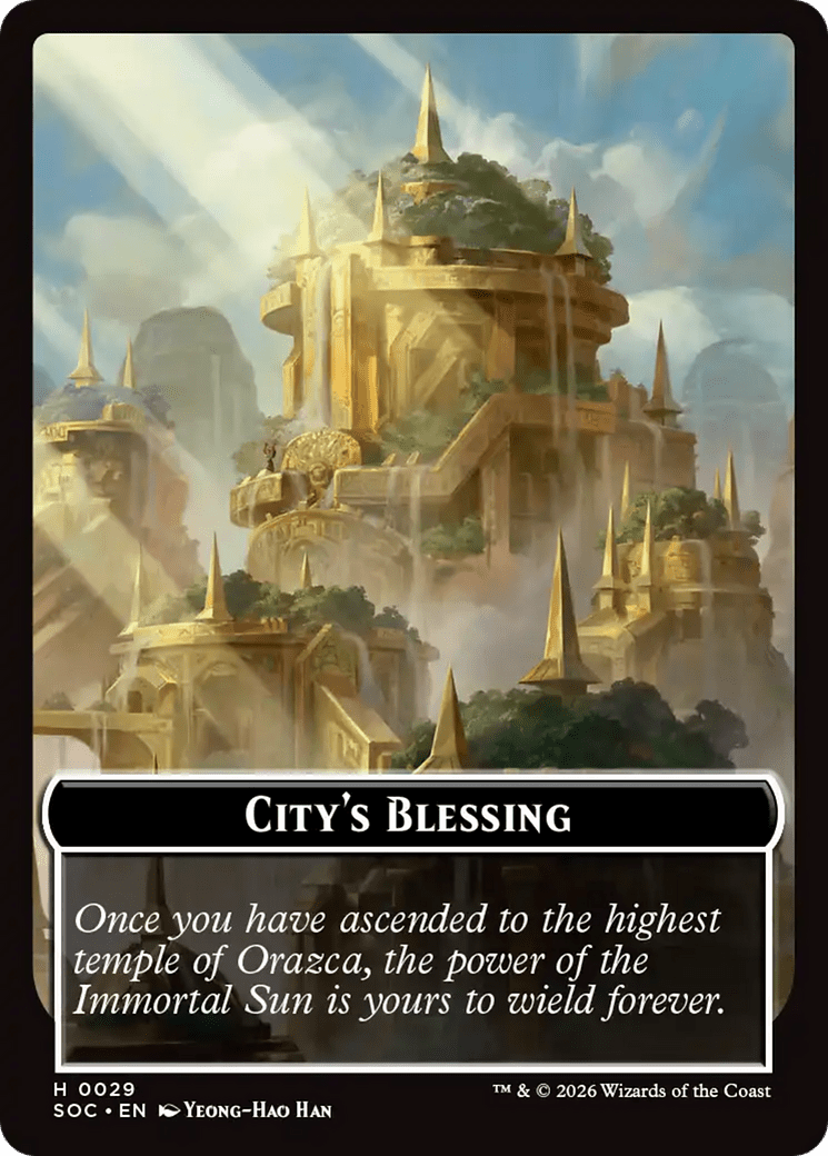 Food // City's Blessing Double-Sided Token [Secrets of Strixhaven Commander Tokens] MTG Single Magic: The Gathering  | Multizone: Comics And Games