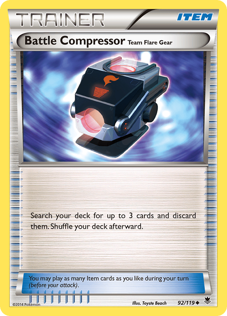Battle Compressor Team Flare Gear (92/119) [XY: Phantom Forces] Pokemon Single Pokémon  | Multizone: Comics And Games