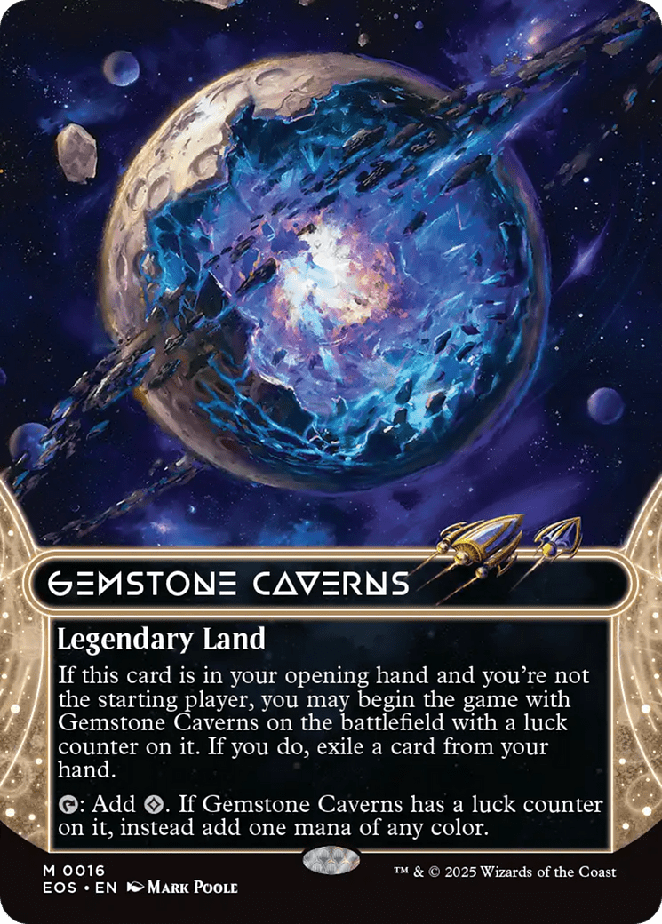 Gemstone Caverns (0016) (Borderless) [Edge of Eternities: Stellar Sights] MTG Single Magic: The Gathering  | Multizone: Comics And Games