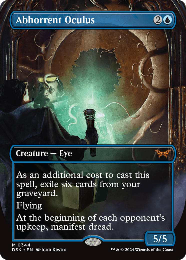 Abhorrent Oculus (Borderless) [Duskmourn: House of Horror] MTG Single Magic: The Gathering  | Multizone: Comics And Games