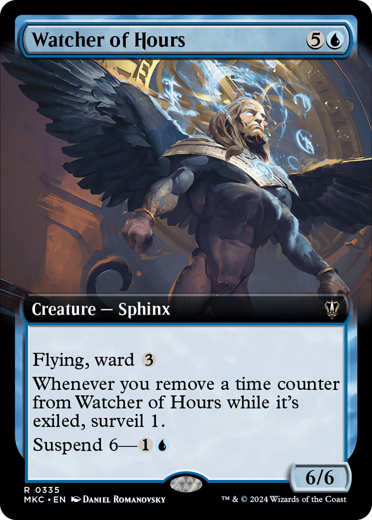 Watcher of Hours (Extended Art) [Murders at Karlov Manor Commander] MTG Single Magic: The Gathering  | Multizone: Comics And Games