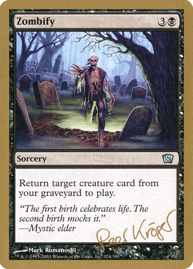 Zombify (Peer Kroger) [World Championship Decks 2003] MTG Single Magic: The Gathering  | Multizone: Comics And Games