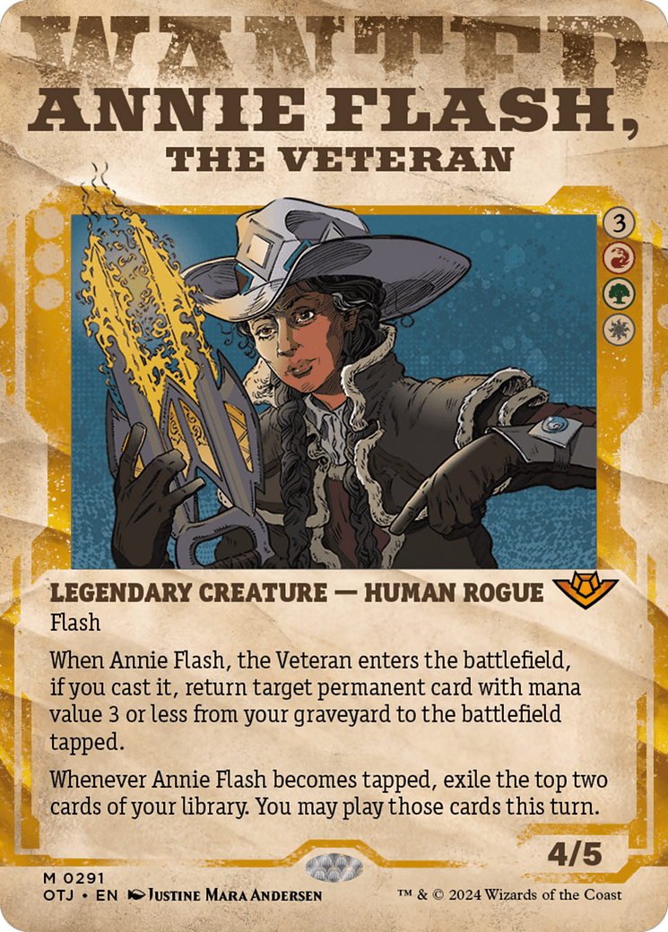 Annie Flash, the Veteran (Showcase) [Outlaws of Thunder Junction] MTG Single Magic: The Gathering  | Multizone: Comics And Games