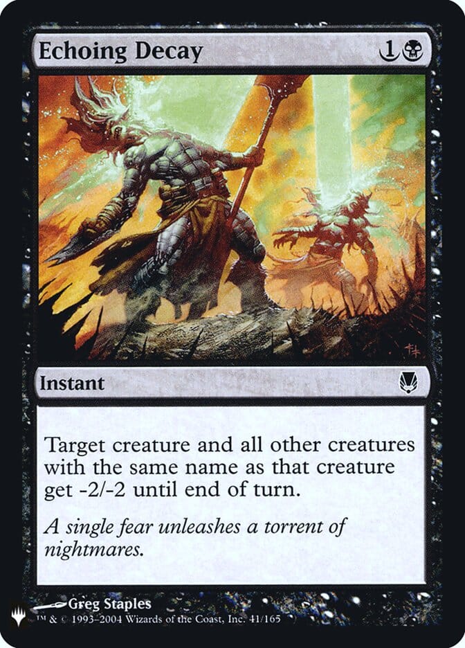 Echoing Decay [Mystery Booster] MTG Single Magic: The Gathering  | Multizone: Comics And Games