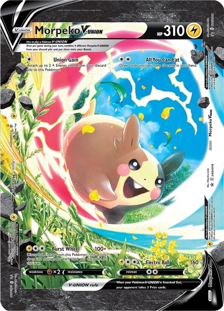 Morpeko V-UNION (SWSH215-218) (Jumbo Card) [Sword & Shield: Black Star Promos] Pokemon Single Pokémon  | Multizone: Comics And Games