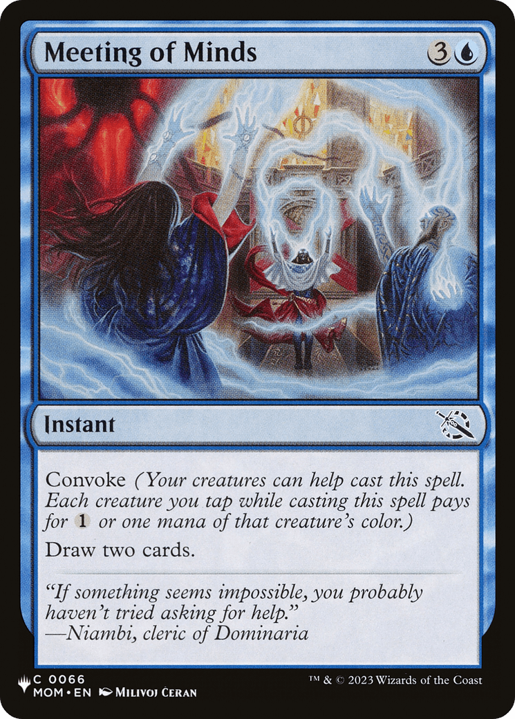 Meeting of Minds [The List] MTG Single Magic: The Gathering  | Multizone: Comics And Games