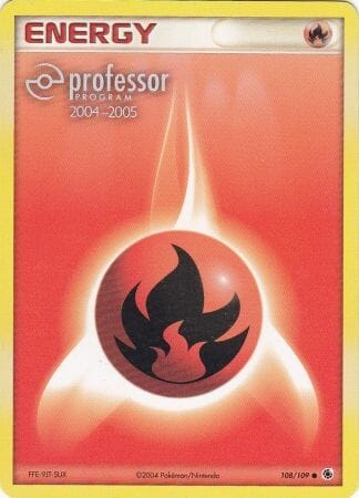 Fire Energy (108/109) (2004 2005) [Professor Program Promos] Pokemon Single Pokémon  | Multizone: Comics And Games