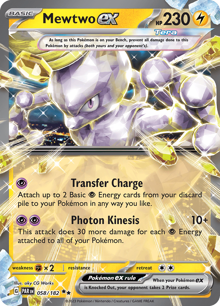 Mewtwo ex (058/182) [Scarlet & Violet: Paradox Rift] Pokemon Single Pokémon  | Multizone: Comics And Games