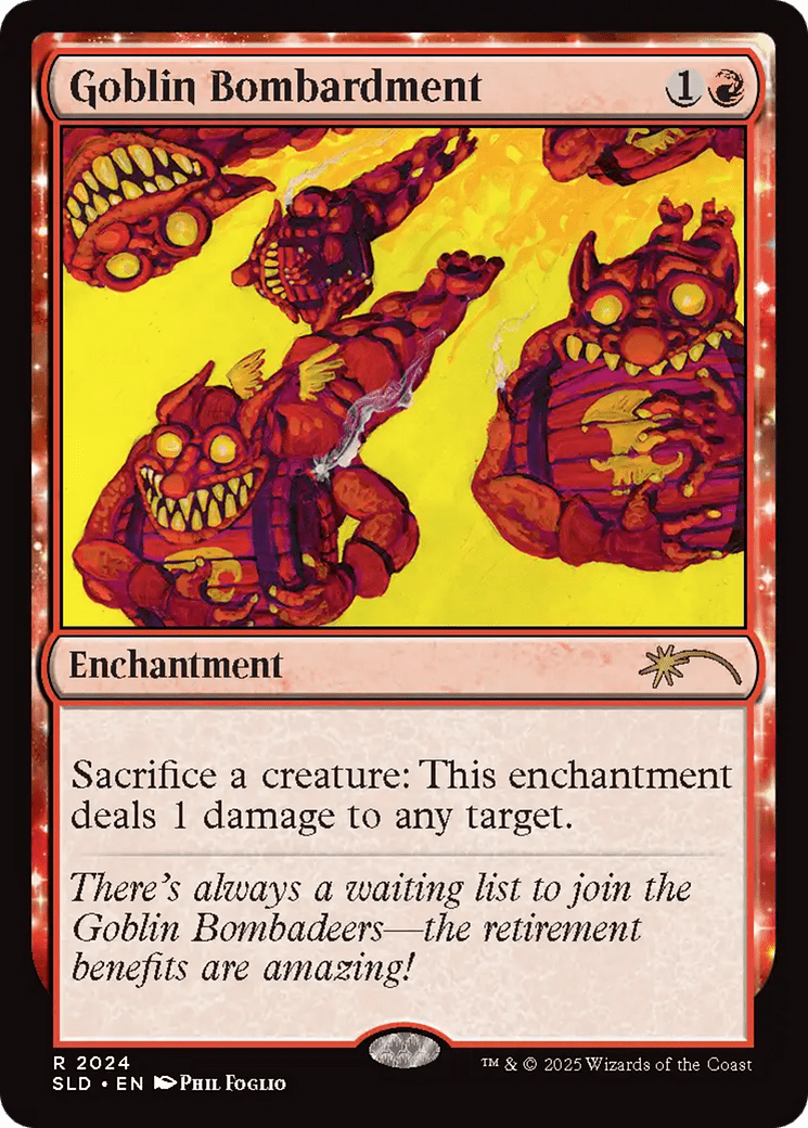 Goblin Bombardment (2024) (Rainbow Foil) [Secret Lair Drop Series] MTG Single Magic: The Gathering  | Multizone: Comics And Games