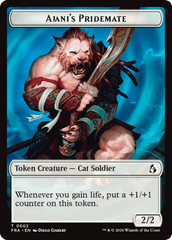 Ajani's Pridemate // Mowu Double-Sided Token [Reality Fracture Tokens] MTG Single Magic: The Gathering  | Multizone: Comics And Games