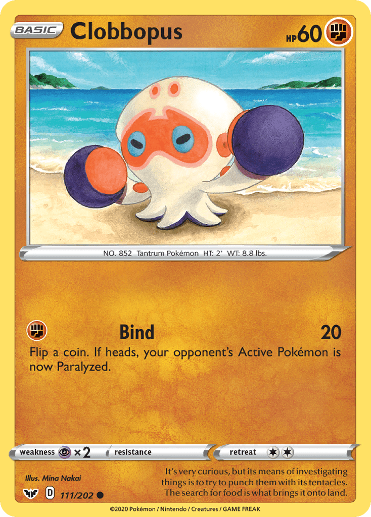 Clobbopus (111/202) [Sword & Shield: Base Set] Pokemon Single Pokémon  | Multizone: Comics And Games