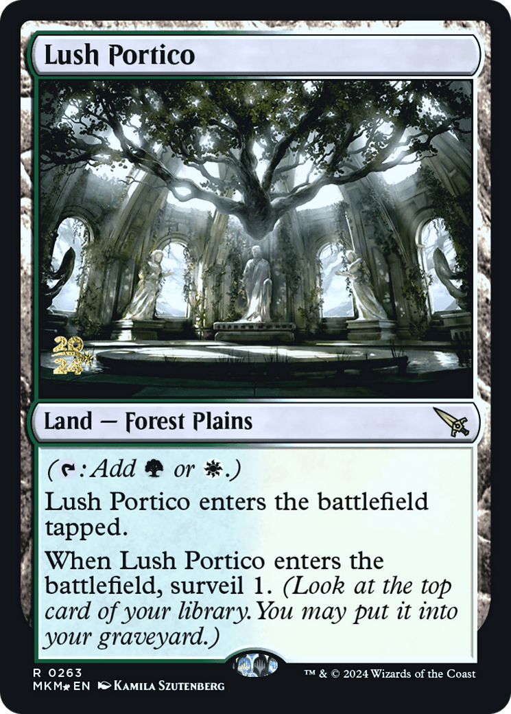 Lush Portico [Murders at Karlov Manor Prerelease Promos] MTG Single Magic: The Gathering  | Multizone: Comics And Games