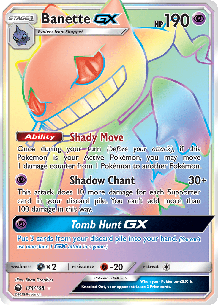 Banette GX (174/168) [Sun & Moon: Celestial Storm] Pokemon Single Pokémon  | Multizone: Comics And Games