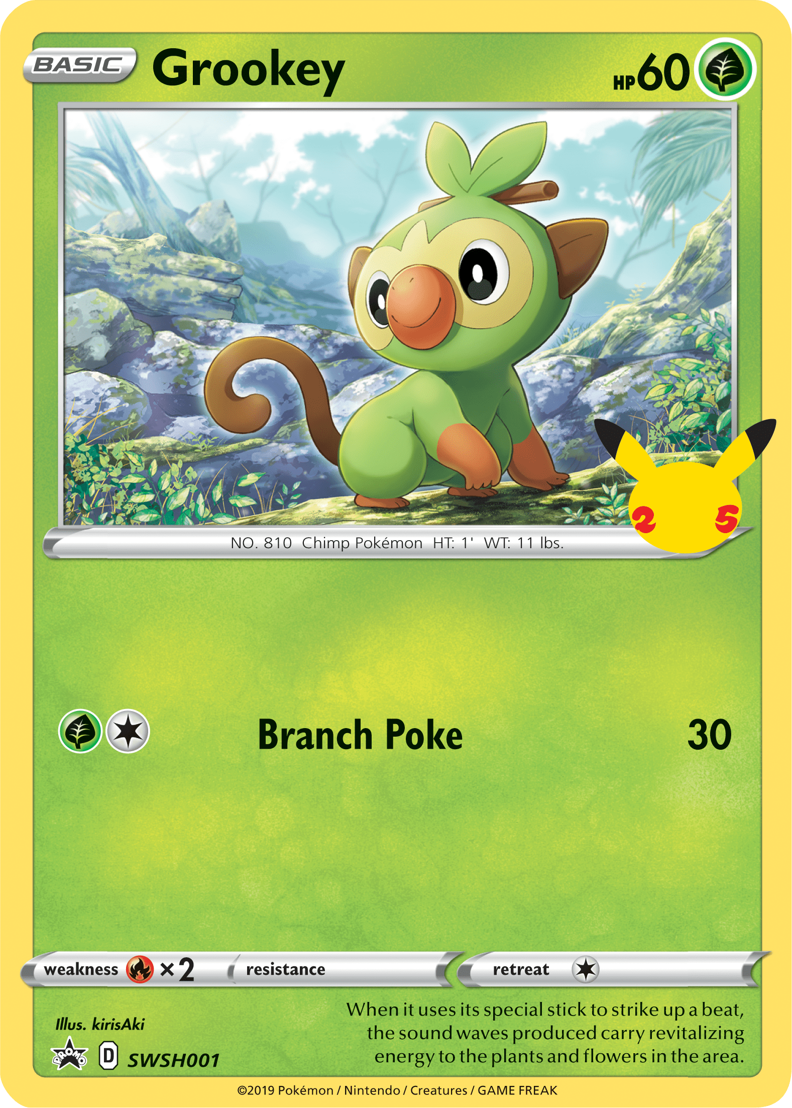 Grookey (SWSH001) (Jumbo Card) [First Partner Pack] Pokemon Single Pokémon  | Multizone: Comics And Games