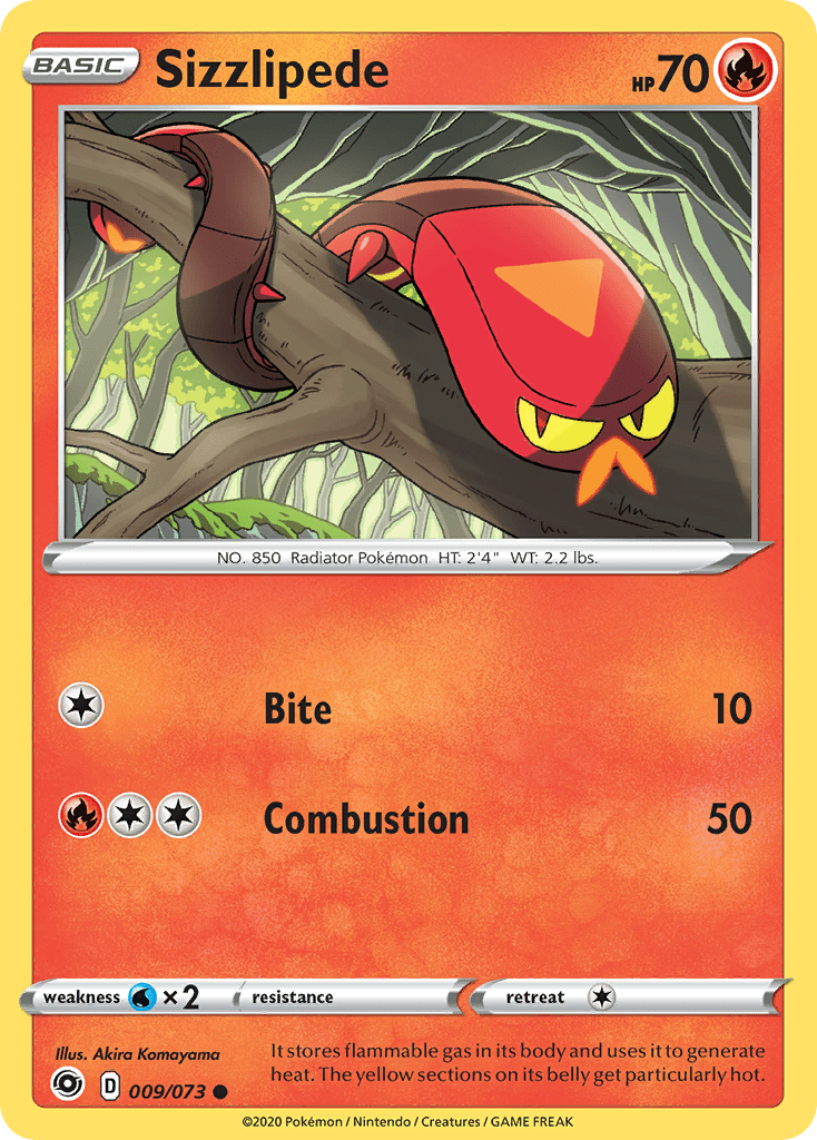 Sizzlipede (009/073) [Sword & Shield: Champion's Path] Pokemon Single Pokémon  | Multizone: Comics And Games