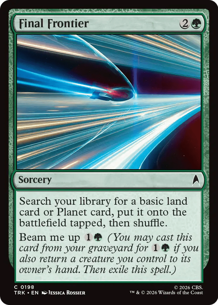 Final Frontier [Star Trek] MTG Single Magic: The Gathering  | Multizone: Comics And Games