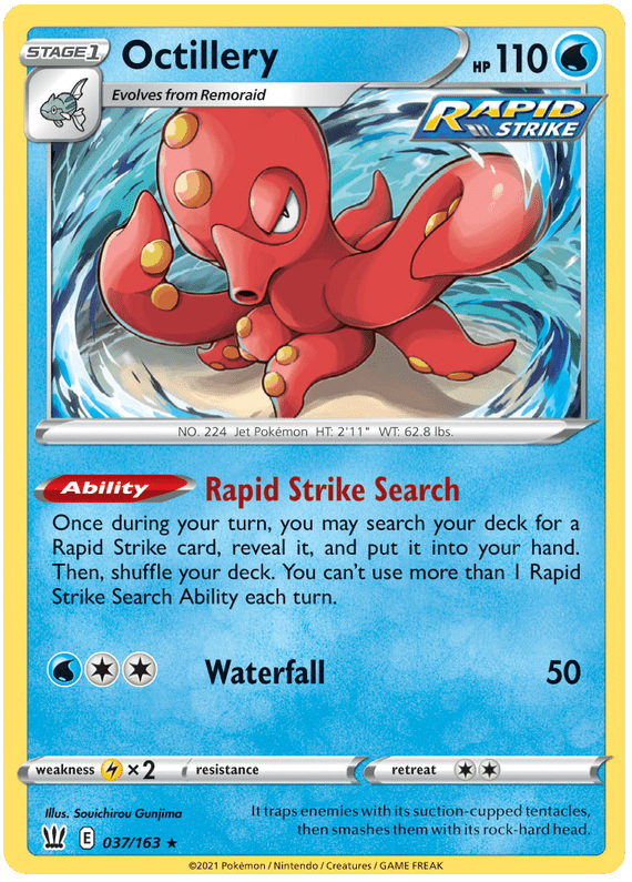 Octillery (037/163) [Sword & Shield: Battle Styles] Pokemon Single Pokémon  | Multizone: Comics And Games