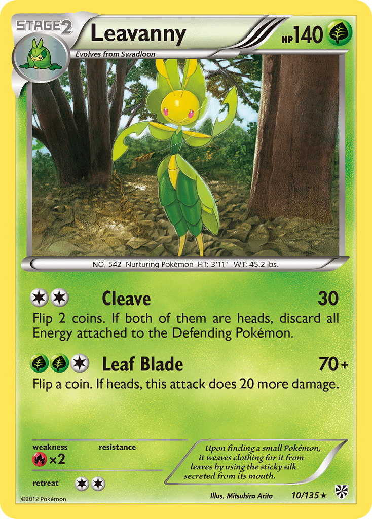 Leavanny (10/135) [Black & White: Plasma Storm] Pokemon Single Pokémon  | Multizone: Comics And Games