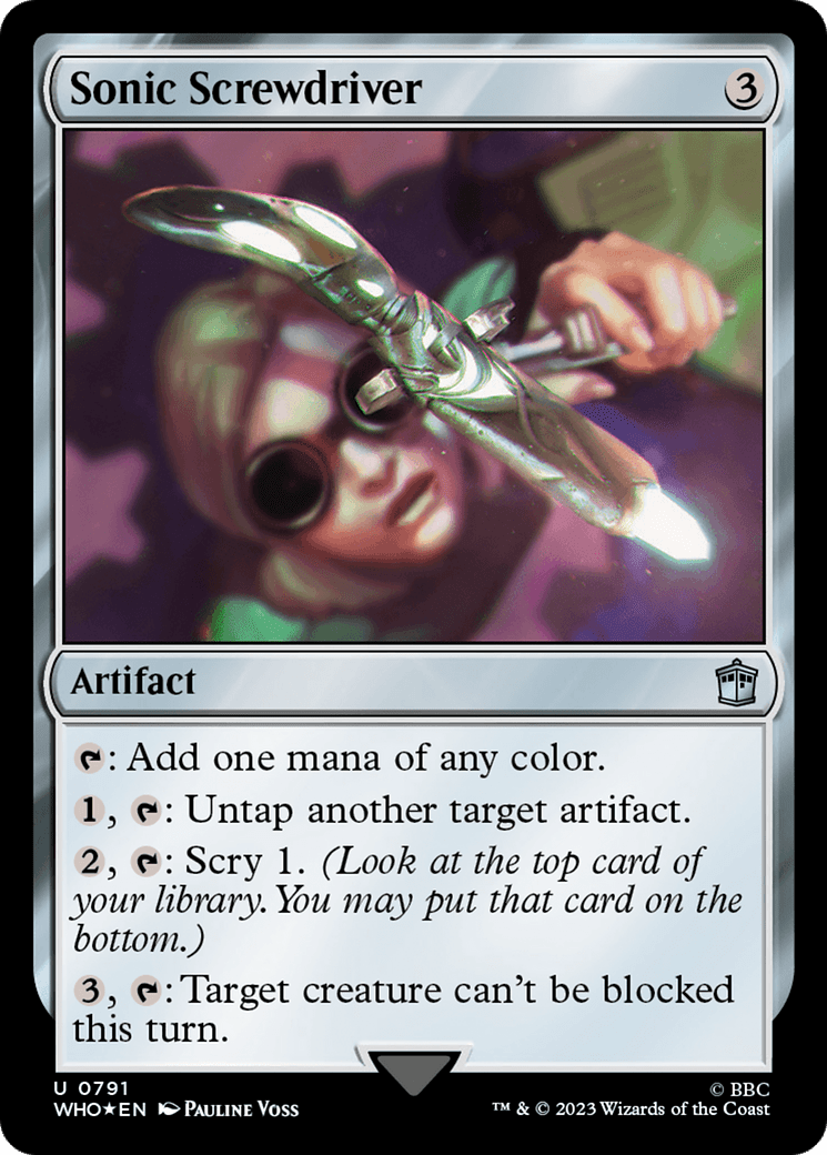 Sonic Screwdriver (0791) (Surge Foil) [Doctor Who] MTG Single Magic: The Gathering  | Multizone: Comics And Games