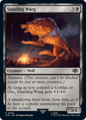 Snarling Warg [The Lord of the Rings: Tales of Middle-Earth] MTG Single Magic: The Gathering  | Multizone: Comics And Games