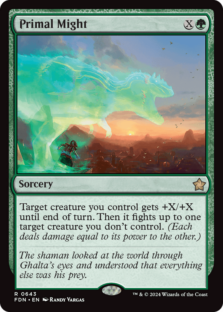 Primal Might [Foundations] MTG Single Magic: The Gathering  | Multizone: Comics And Games