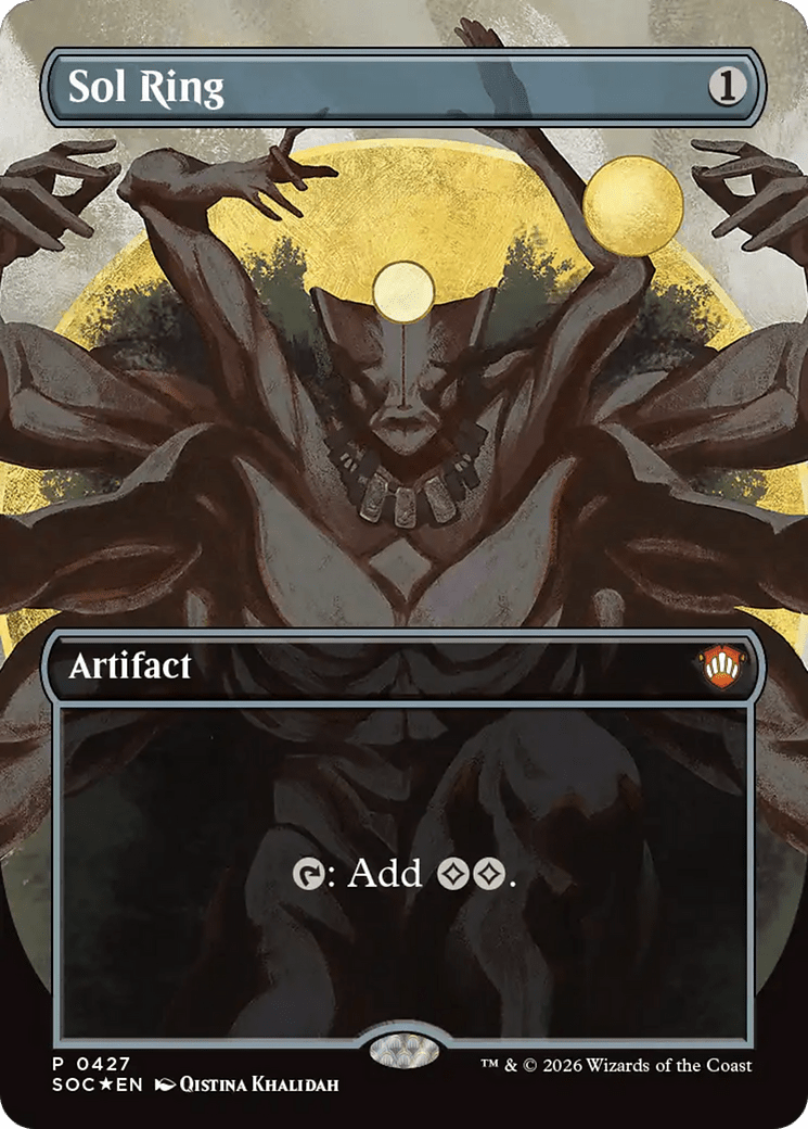 Sol Ring (Borderless) [Secrets of Strixhaven Commander] MTG Single Magic: The Gathering  | Multizone: Comics And Games