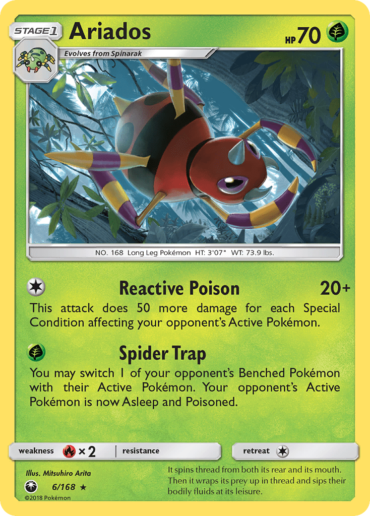 Ariados (6/168) [Sun & Moon: Celestial Storm] Pokemon Single Pokémon  | Multizone: Comics And Games